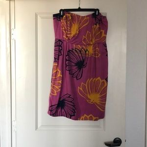 Anthropologie mini strapless dress